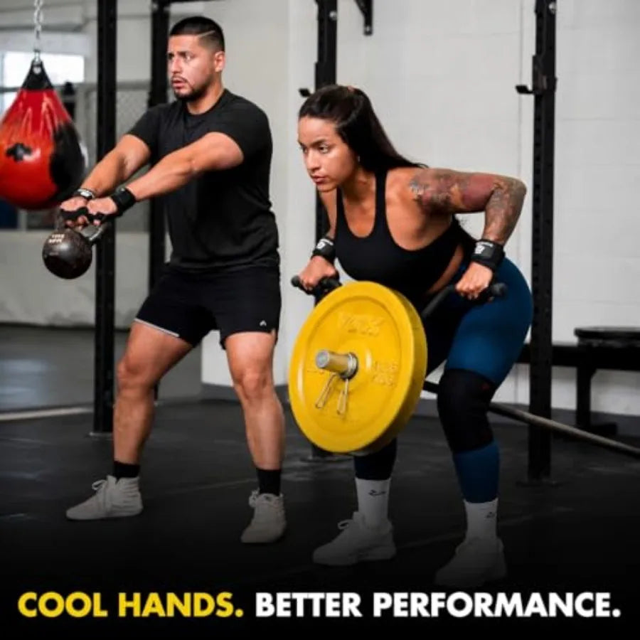 New Ventilated Weight Lifting Workout Gloves with Built-in Wrist Wraps for Men and Women - Great for Gym Fitness, Cross Trainin