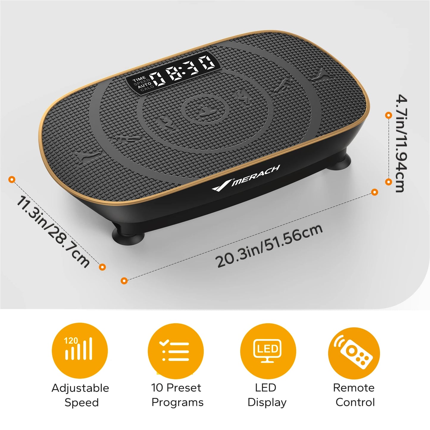 Vibration Plate Exercise Machine Whole Body Workout Power Vibrate Fitness Platform Vibration Weight Loss & Shaping