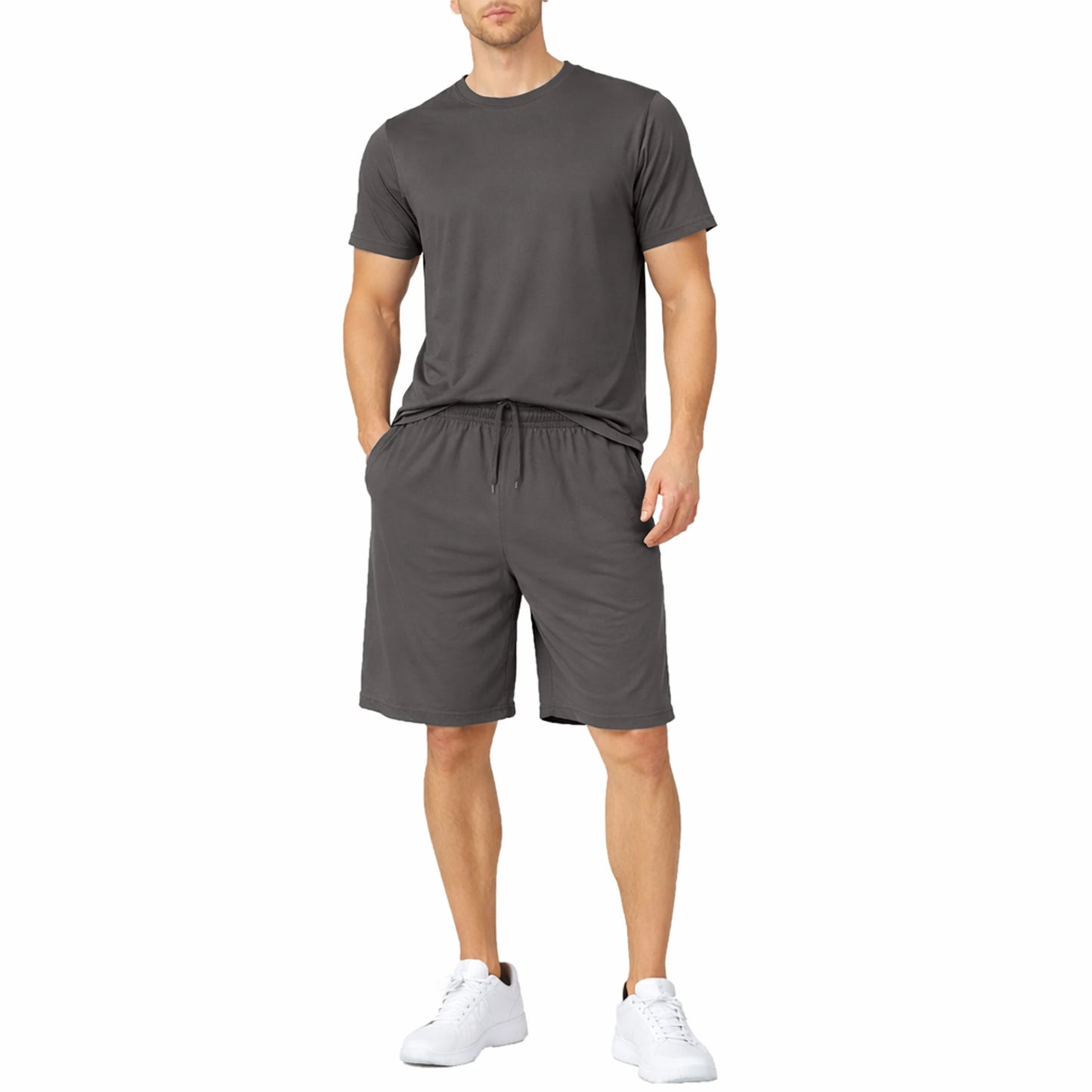 Men’s 2 Piece Athletic Tee & Short Active Set (S-2XL)