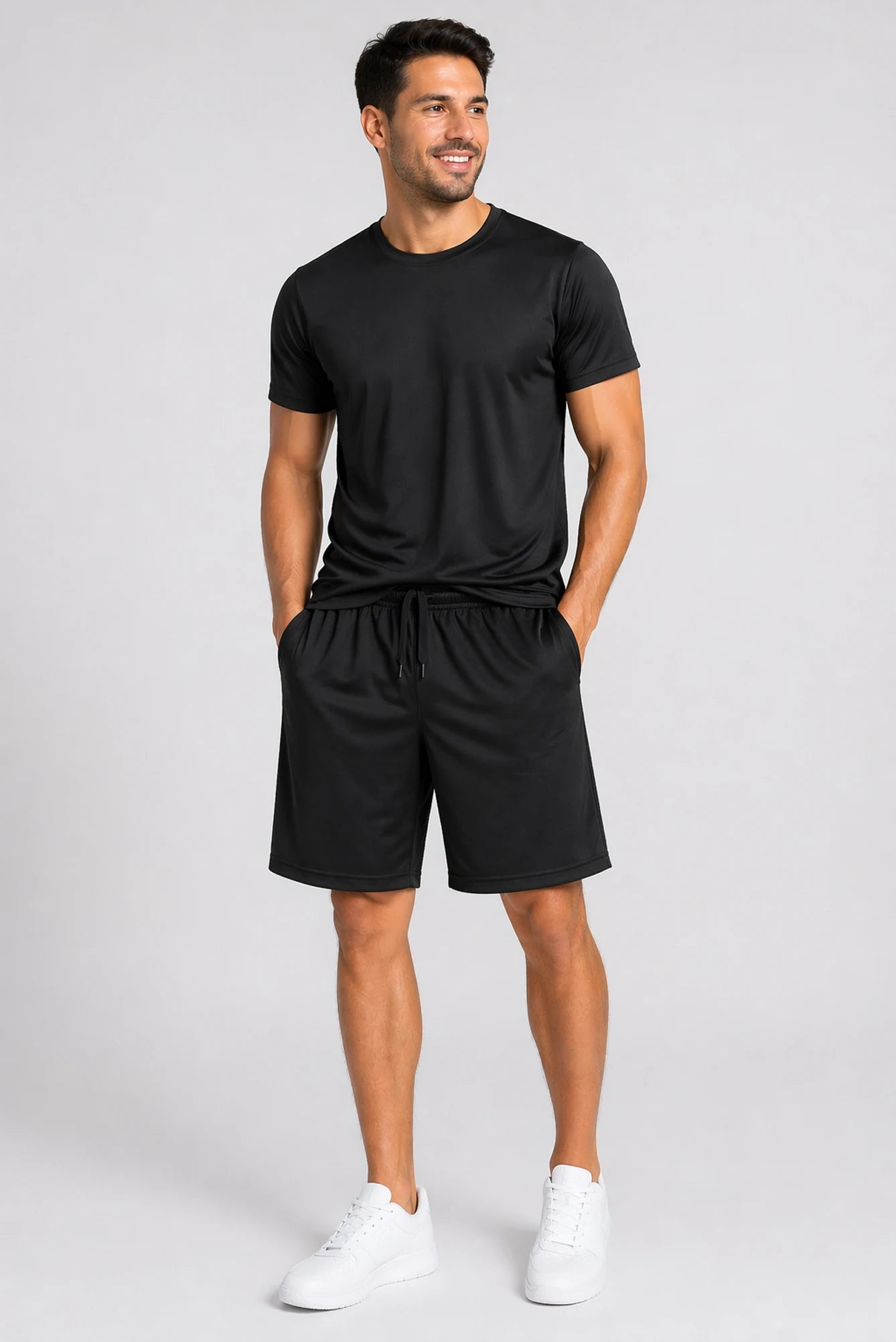 Men’s 2 Piece Athletic Tee & Short Active Set (S-2XL)