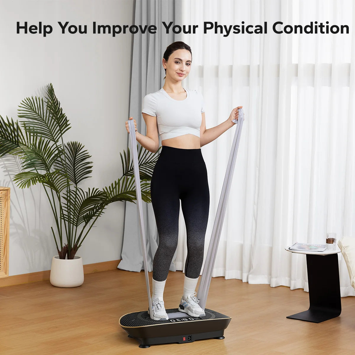 Vibration Plate Exercise Machine Whole Body Workout Power Vibrate Fitness Platform Vibration Weight Loss & Shaping