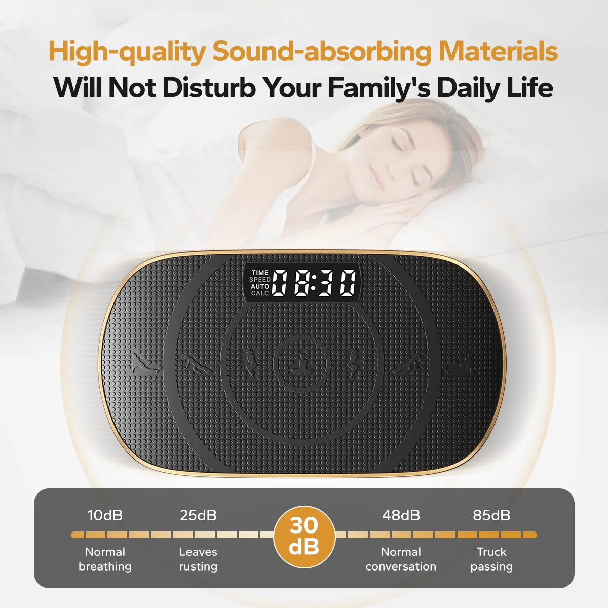 Vibration Plate Exercise Machine Whole Body Workout Power Vibrate Fitness Platform Vibration Weight Loss & Shaping