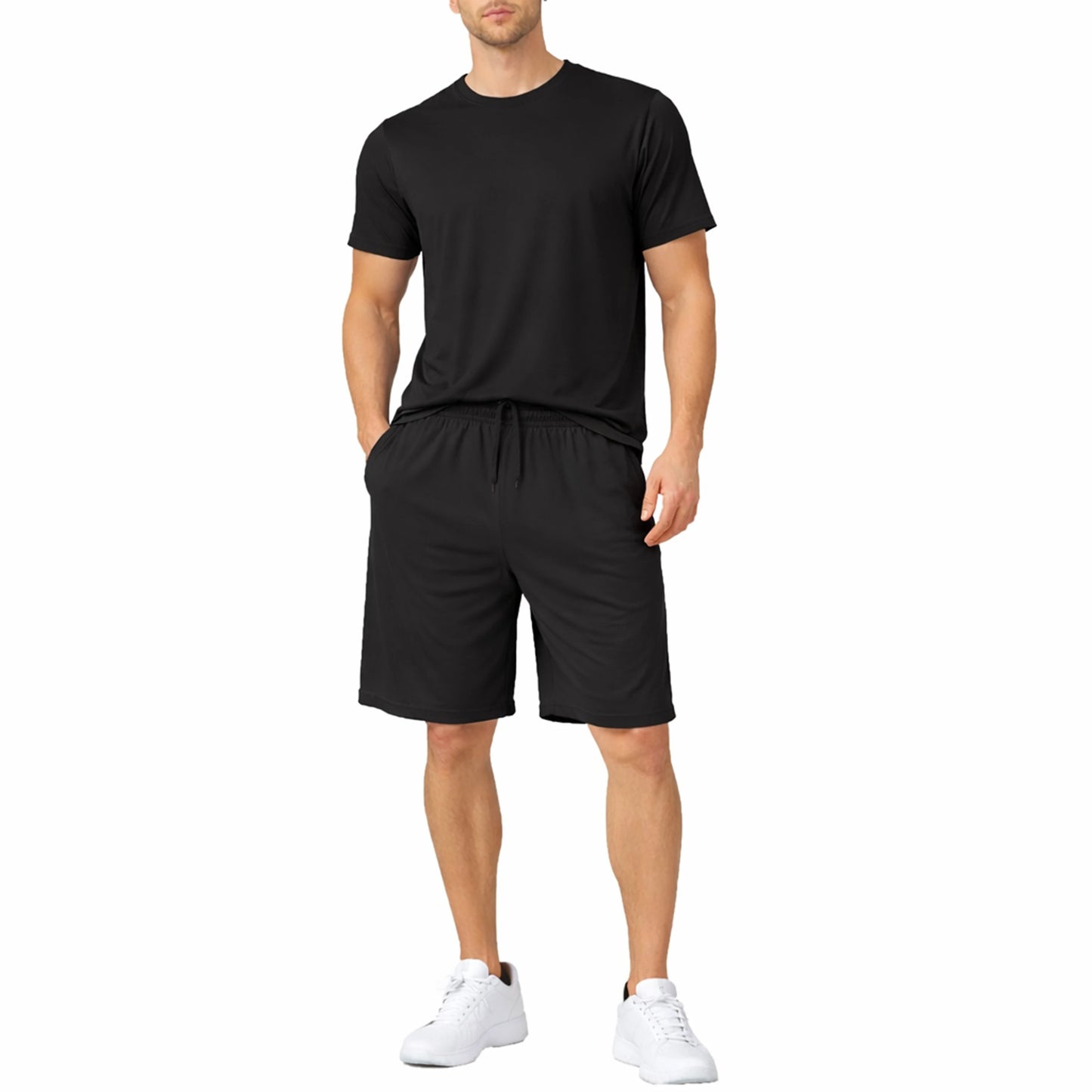 Men’s 2 Piece Athletic Tee & Short Active Set (S-2XL)