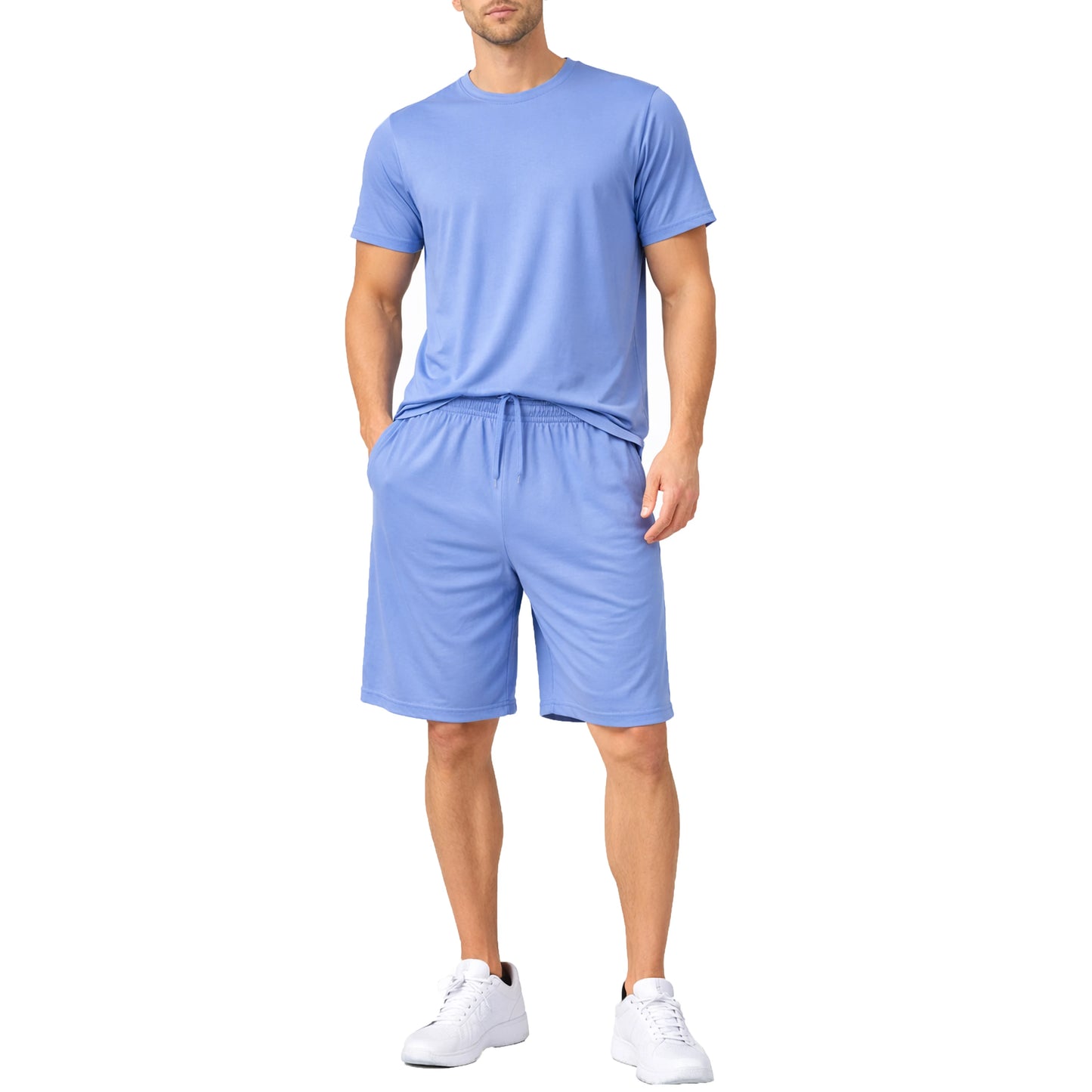 Men’s 2 Piece Athletic Tee & Short Active Set (S-2XL)