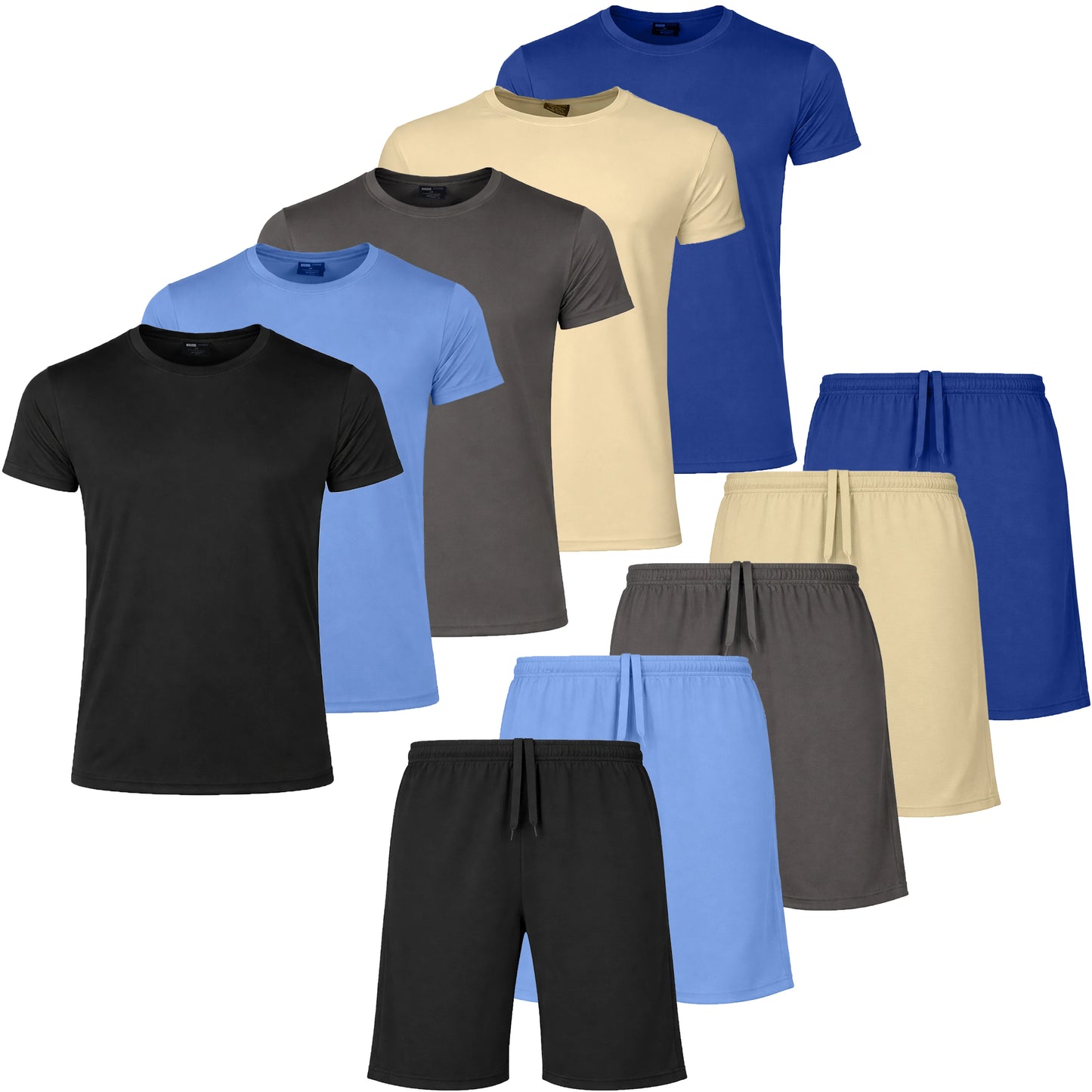 Men’s 2 Piece Athletic Tee & Short Active Set (S-2XL)