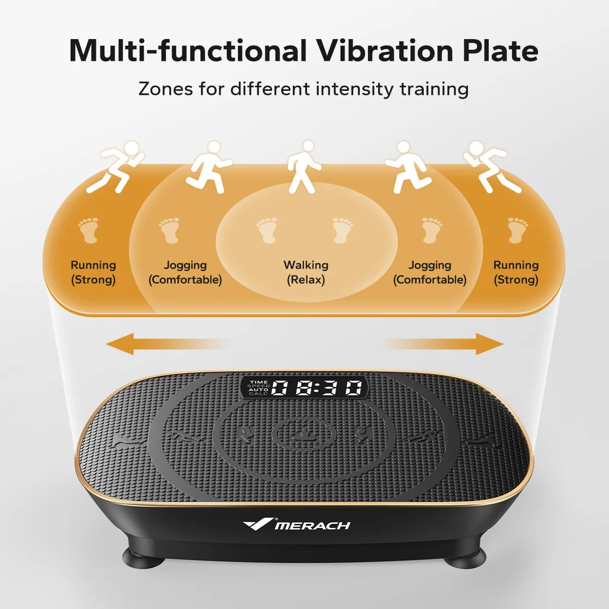 Vibration Plate Exercise Machine Whole Body Workout Power Vibrate Fitness Platform Vibration Weight Loss & Shaping
