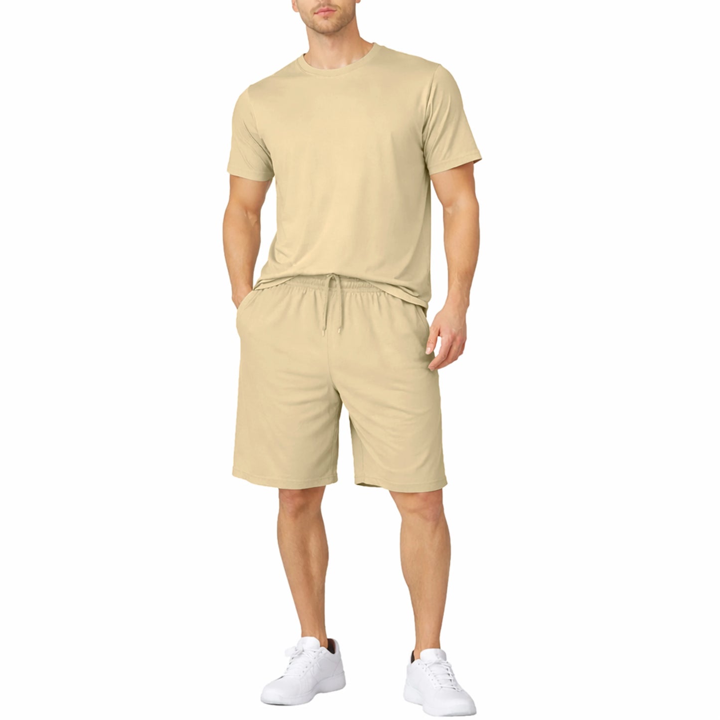Men’s 2 Piece Athletic Tee & Short Active Set (S-2XL)