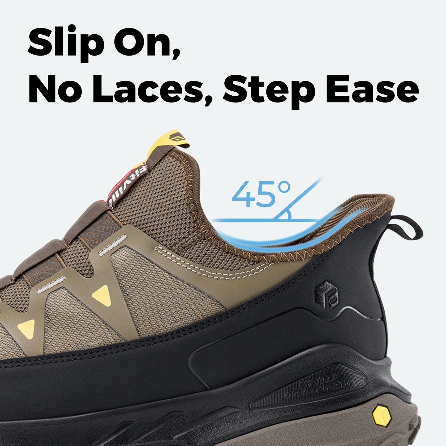 Fittington Slip-on Shoes Wide Sneakers For Men Soft Mens Running Shoe Slip Resistant Hiking Walking Shoes With Arch Spport