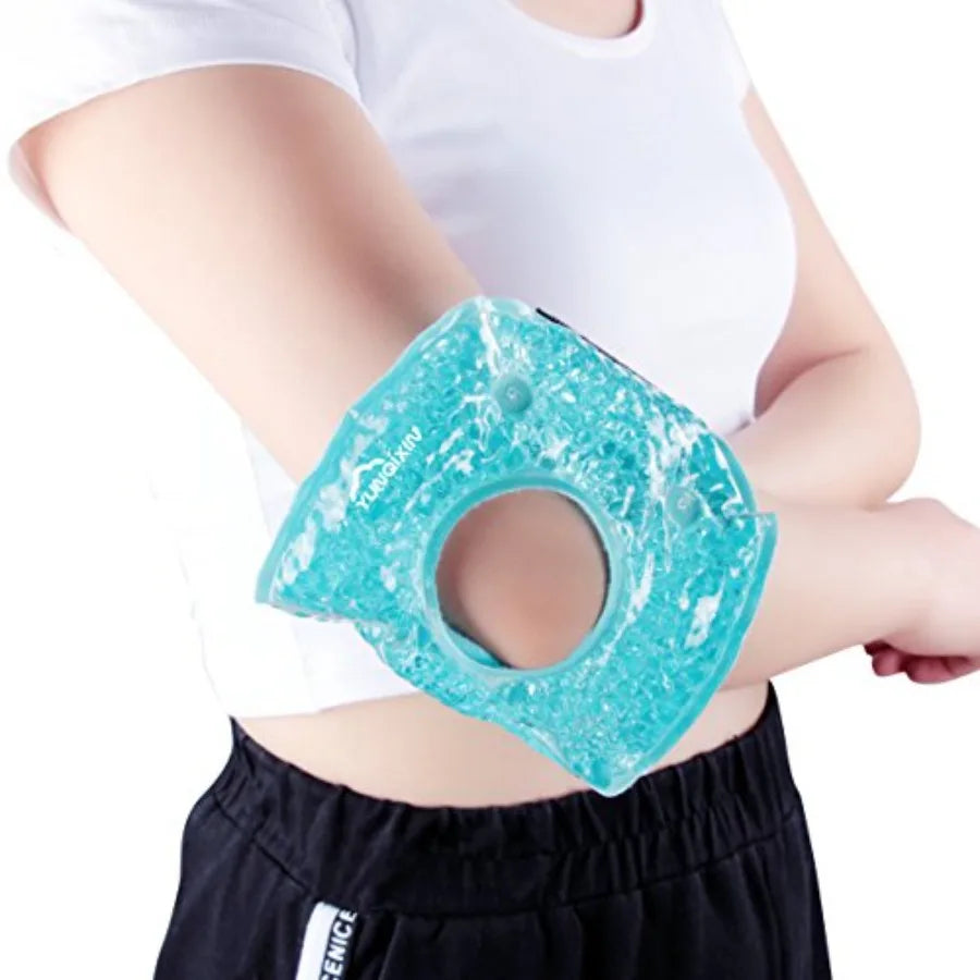 Cooling Knee Brace for Women Men Girls Boys Adjustable, Ice Pack for Knee Injuries, Reusable Hot Cold Therapy Knee Wrap for Joi