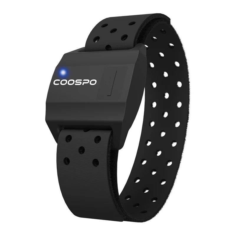 COOSPO Heart Rate Monitor Armband Optical Fitness Outdoor Beat Sensor Bluetooth 4.0 ANT+ For Garmin Wahoo Bike Computer