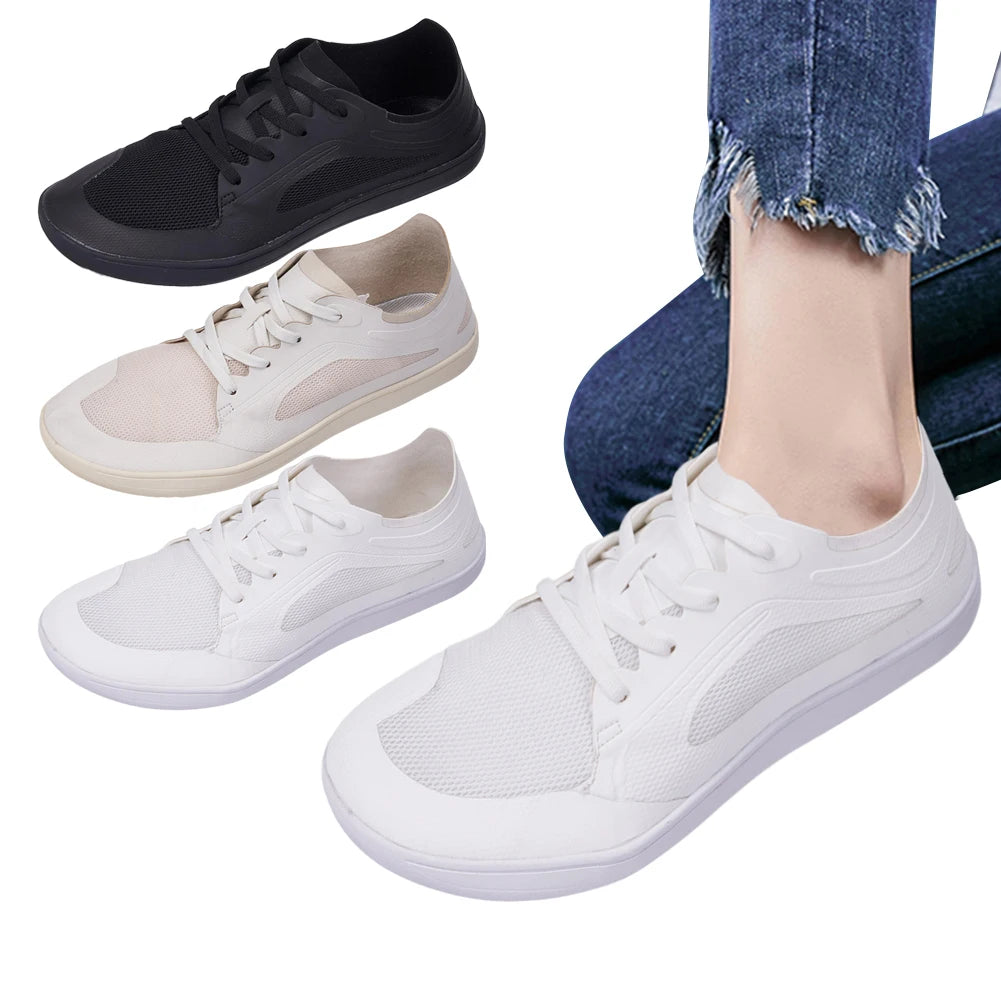 Unisex Wide Barefoot Shoes Breathable Wide Toe Cross Trainer Minimalist Walking Shoes Lightweight Trekking Shoes for Men Women