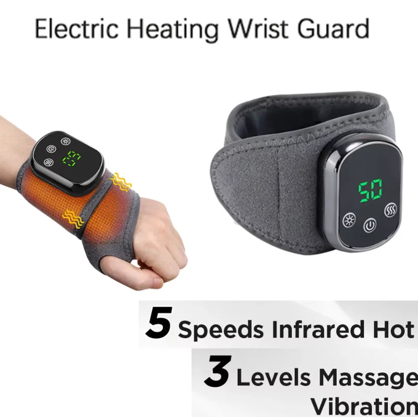 Rechargeable Electric Heating Ankle Brace Massager Hot Compress And Vibration Massage for Foot Muscle Relaxation