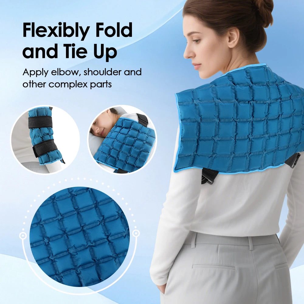 Reusable Ice Pack Wrap For Muscle Relax Hot Cold Gel Pack Cooling Knee Leg Back Ice Pack Wrap