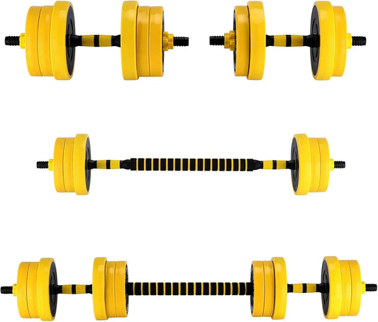 Dumbbell Sets Adjustable Weights, 44 Lb Free Weights Dumbbells Set for Home Gym
