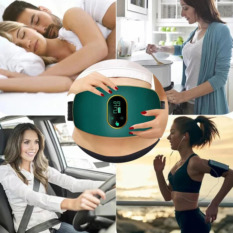Rechargeable Waist Belt Waist Fitness Massager Weight Loss and Body Shaping Instrument Constipation Relief