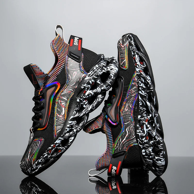 Men's Casual Sneakers Breathable Luxury Trainer Race Shoes Fashion Loafers Running Shoes for Male