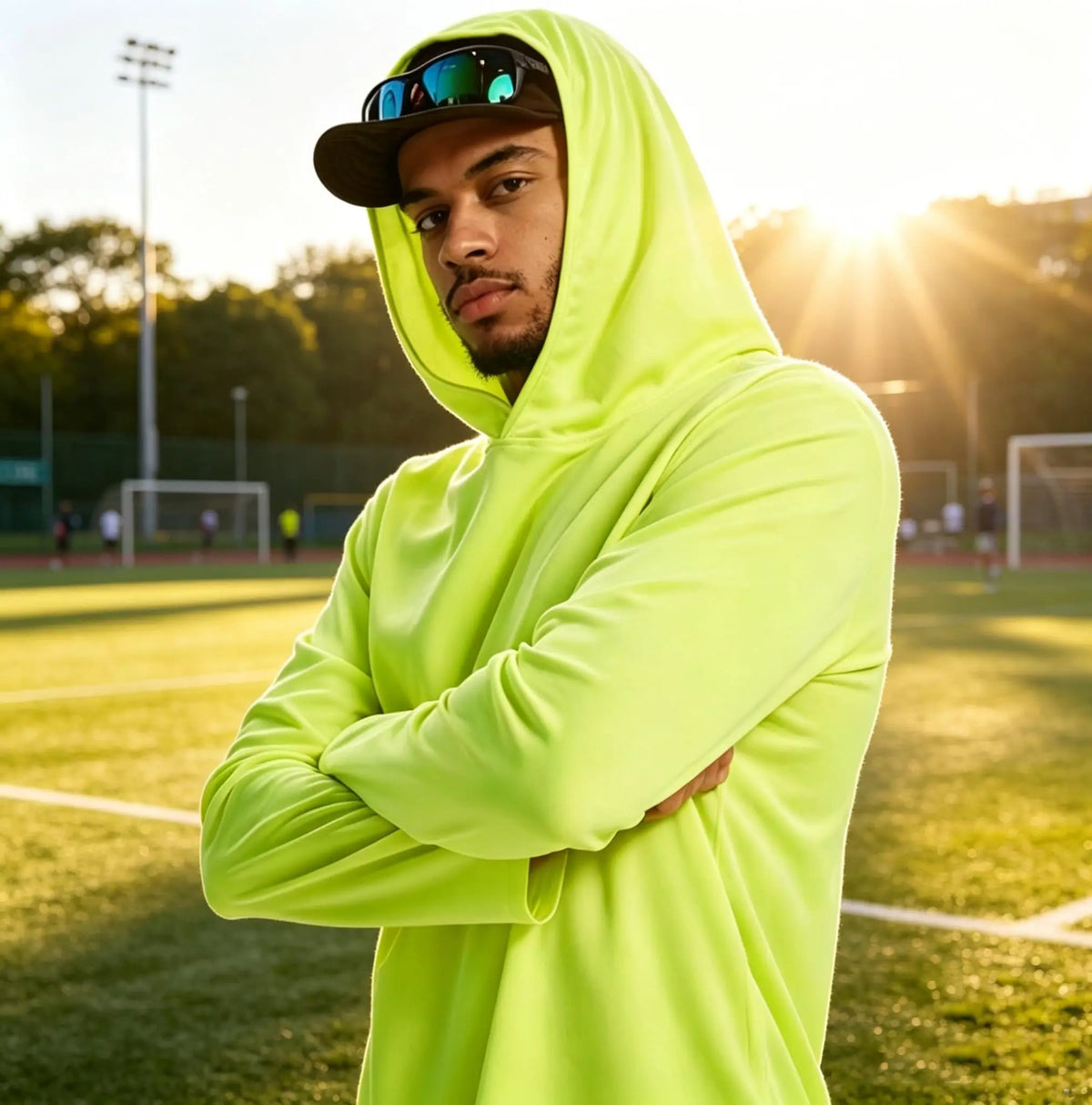5 Pack Mens Active Athletic T-Shirts Set Long Sleeve UPF 50+ Sun Protective Quick Dry Hoodies Workout Shirt