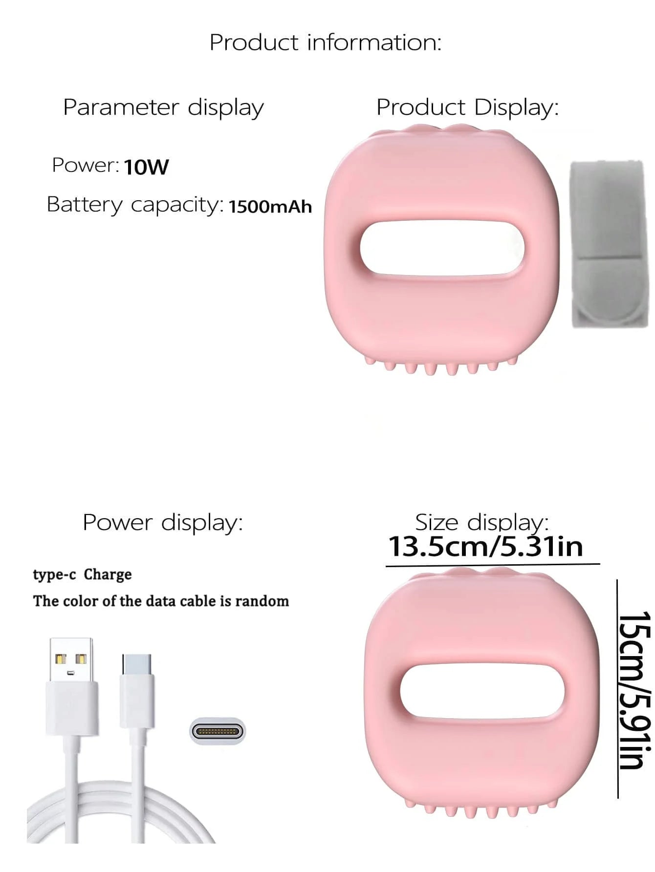 New Hot Compress Electric Fascia Ring Muscle Relaxation With Belt Waist Massager USB Charging Fascia Massager Fat Rejection