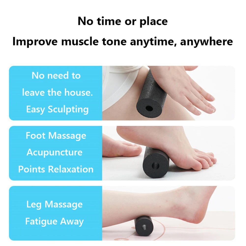 Mini Foam Roller Yoga Column Heavy Duty Massage Column Portable Exercise Roller EPP Hollow Massage Roller for Fitness Pilates