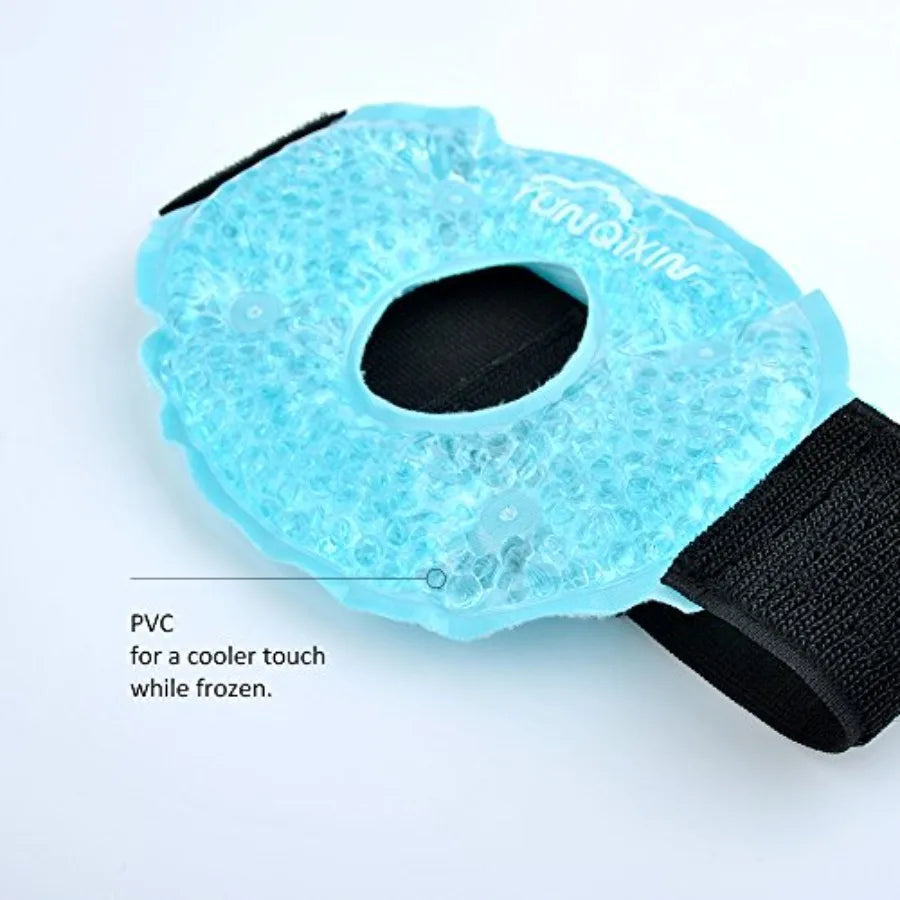 Cooling Knee Brace for Women Men Girls Boys Adjustable, Ice Pack for Knee Injuries, Reusable Hot Cold Therapy Knee Wrap for Joi