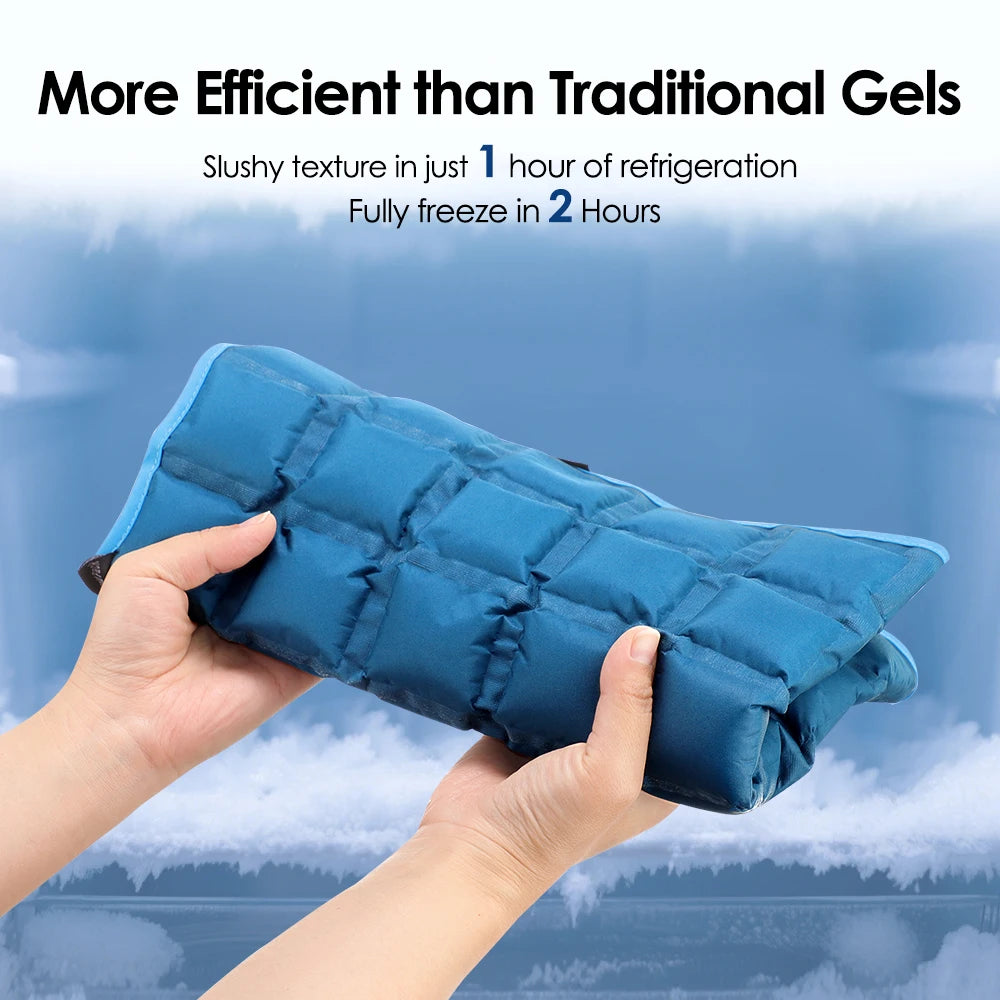 Reusable Ice Pack Wrap For Muscle Relax Hot Cold Gel Pack Cooling Knee Leg Back Ice Pack Wrap