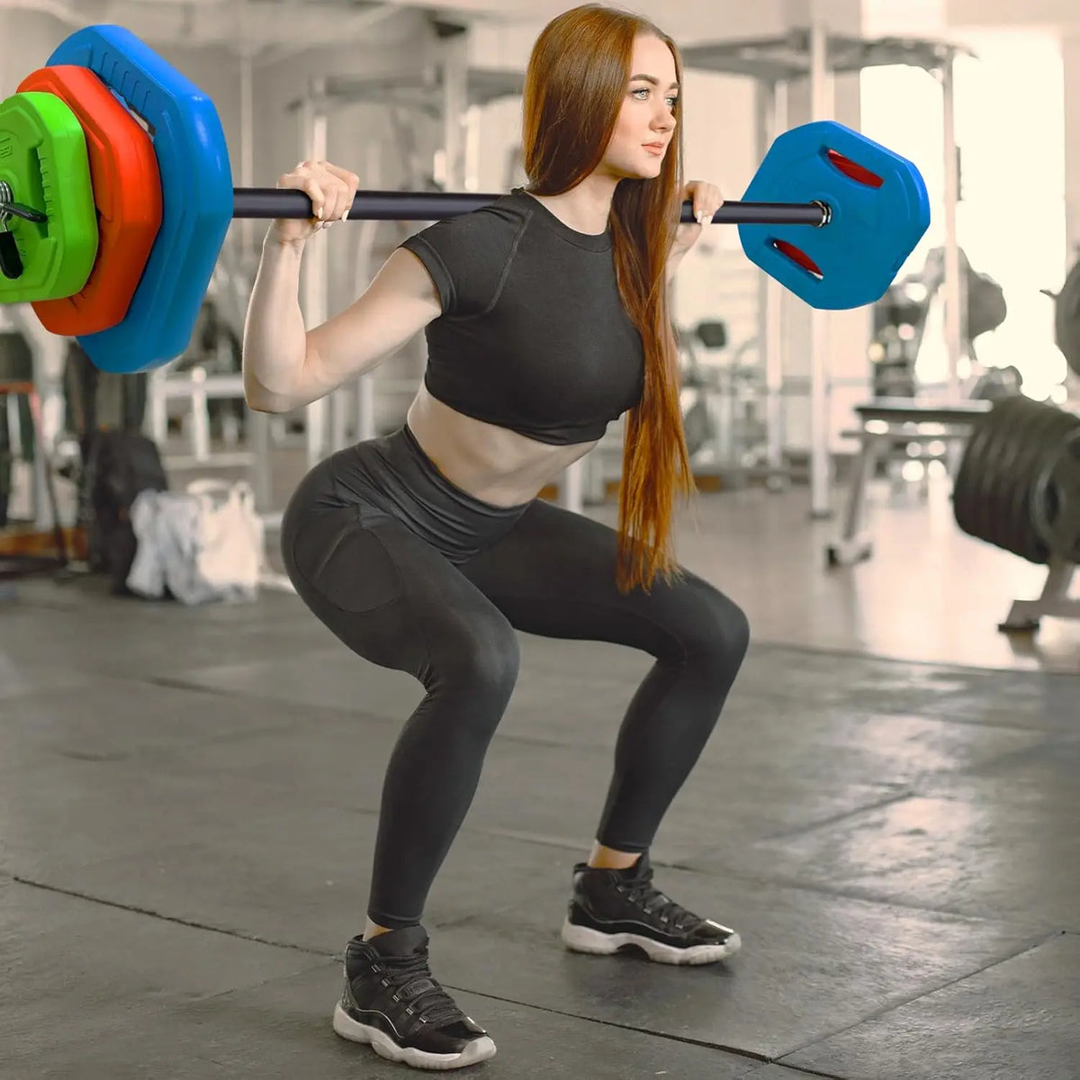 40lb /20kg Adjustable Barbell Disk Free Weights Strength Training Adjustable Barbell Weight Set for Home and Gym Workout