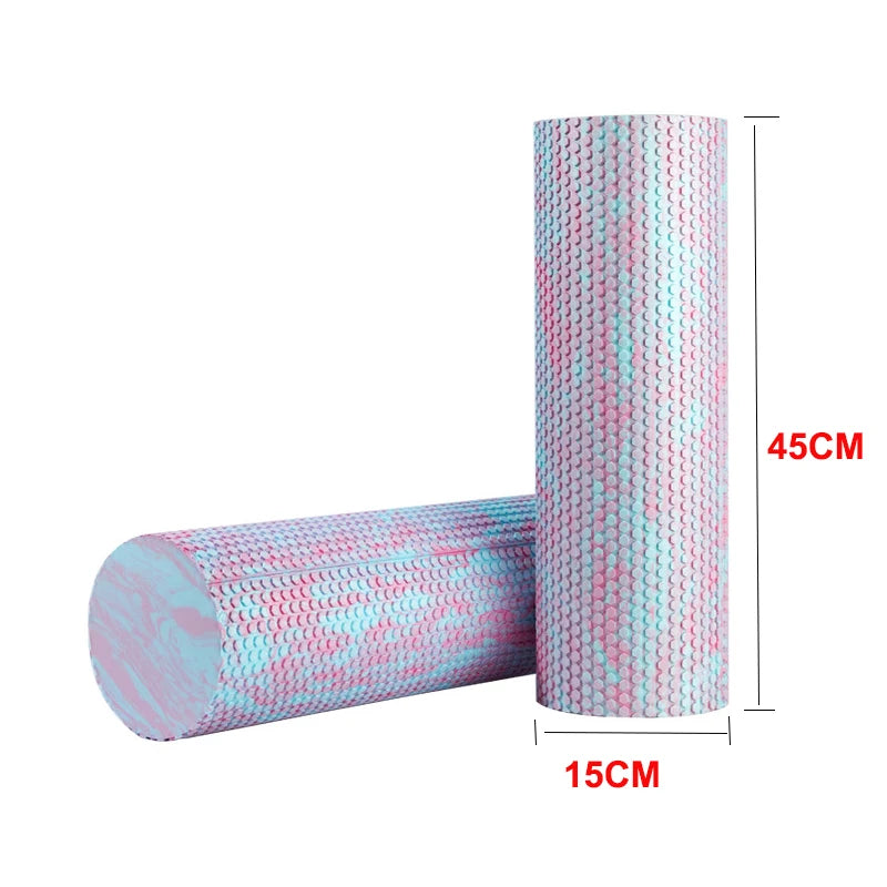 15*45cm EVA Yoga Foam Roller High Density Body Massager for Pilates Exercise Fitness Gym Relaxing Muscle Equipment Back Relief
