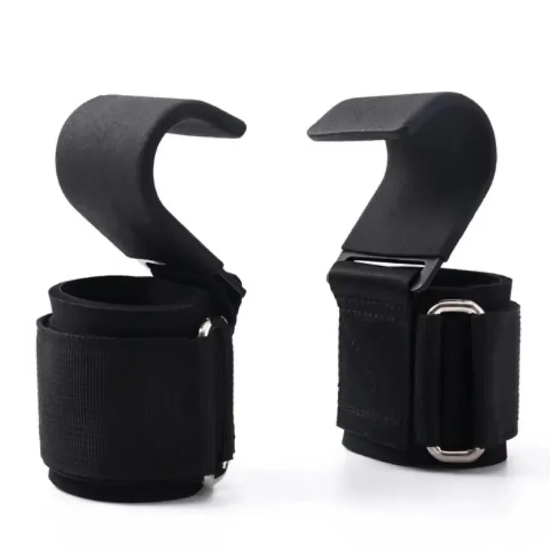 1/2PC Non-Slip Weight Lifting Hookspremium Pair of Straps Weightlifting Deadlift Chin Pull Up and Exercise Fitness Hook Training