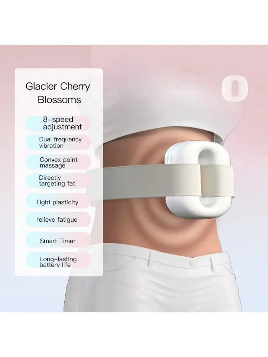 New Hot Compress Electric Fascia Ring Muscle Relaxation With Belt Waist Massager USB Charging Fascia Massager Fat Rejection