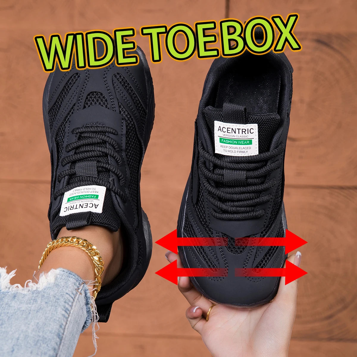 Women Wide Toe Box Mesh Platform Sneakers Breathable Hollow Out Mesh Lightweight Cushion Sole Non Slip Lace Up Walking Shoes For Daily Outdoor Travel Gym Casual Footwear 2026 New