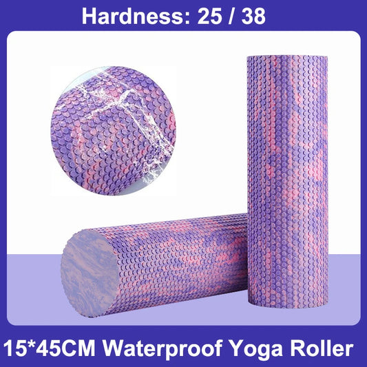 15*45cm EVA Yoga Foam Roller High Density Body Massager for Pilates Exercise Fitness Gym Relaxing Muscle Equipment Back Relief