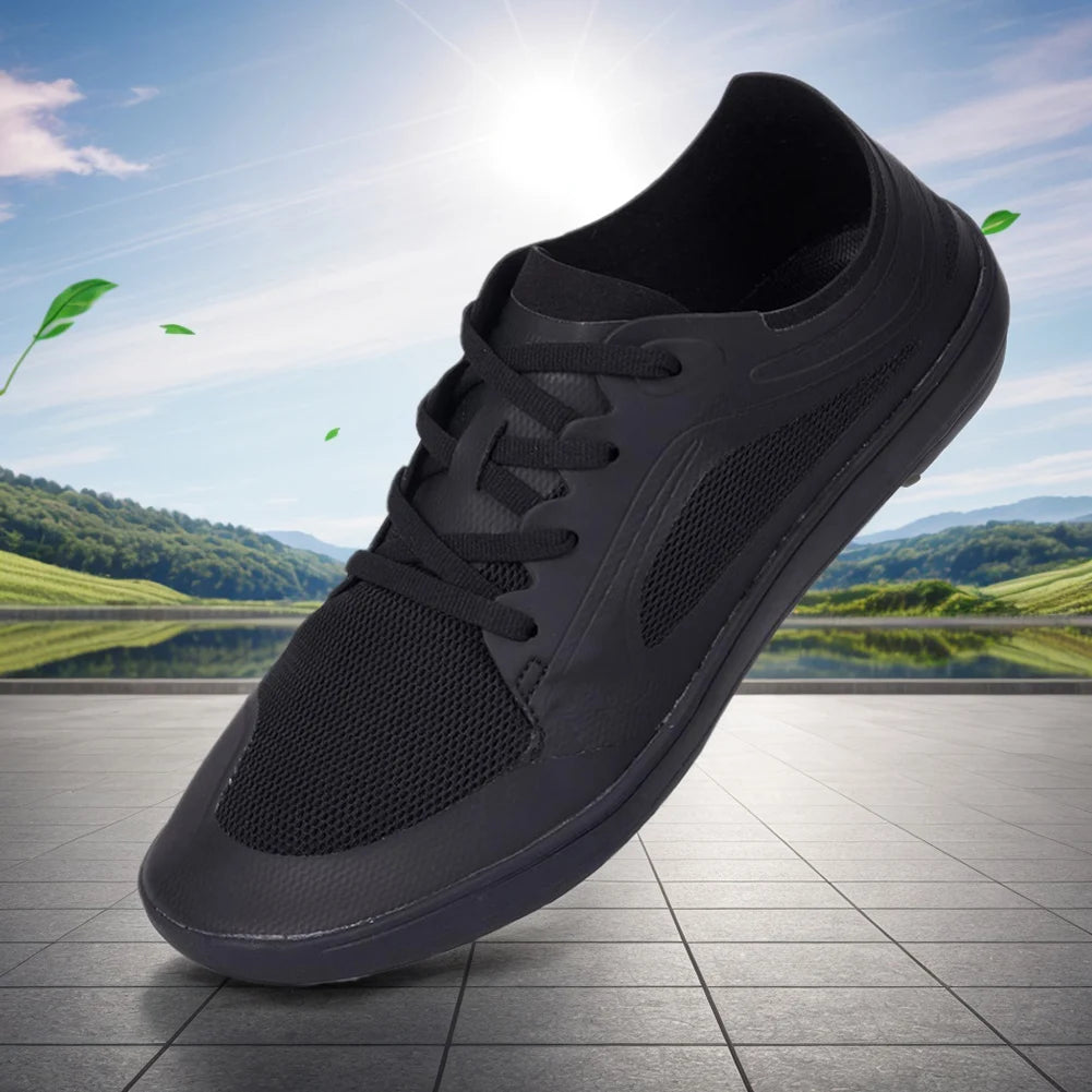 Unisex Wide Barefoot Shoes Breathable Wide Toe Cross Trainer Minimalist Walking Shoes Lightweight Trekking Shoes for Men Women