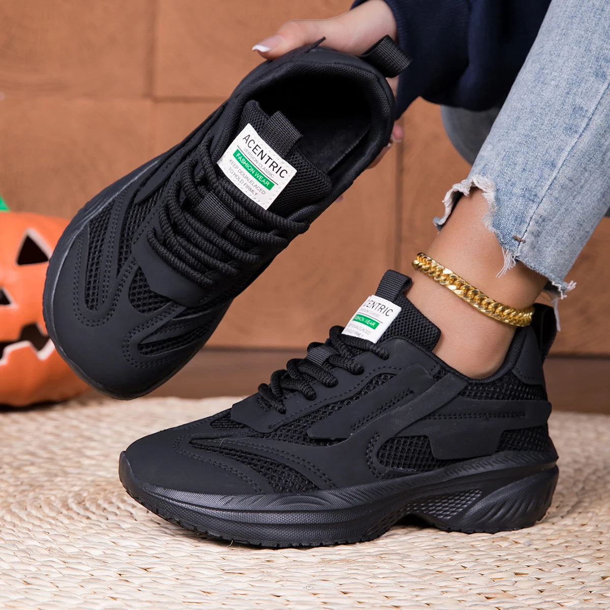 Women Wide Toe Box Mesh Platform Sneakers Breathable Hollow Out Mesh Lightweight Cushion Sole Non Slip Lace Up Walking Shoes For Daily Outdoor Travel Gym Casual Footwear 2026 New
