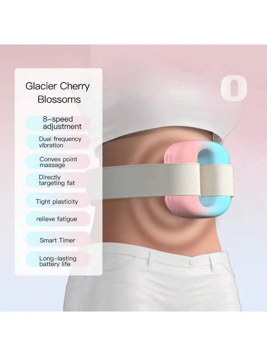 New Hot Compress Electric Fascia Ring Muscle Relaxation With Belt Waist Massager USB Charging Fascia Massager Fat Rejection