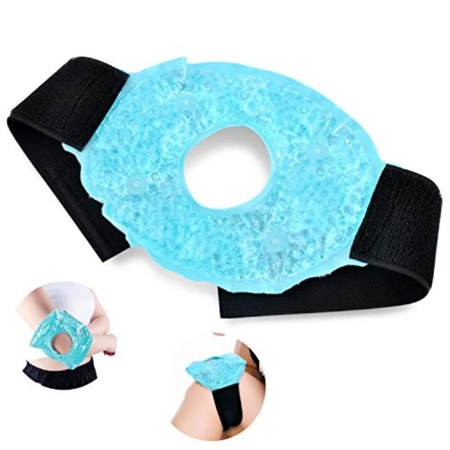 Cooling Knee Brace for Women Men Girls Boys Adjustable, Ice Pack for Knee Injuries, Reusable Hot Cold Therapy Knee Wrap for Joi